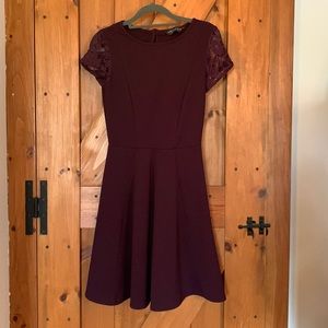 Dorothy Perkins plum a line dress US 2 UK 6